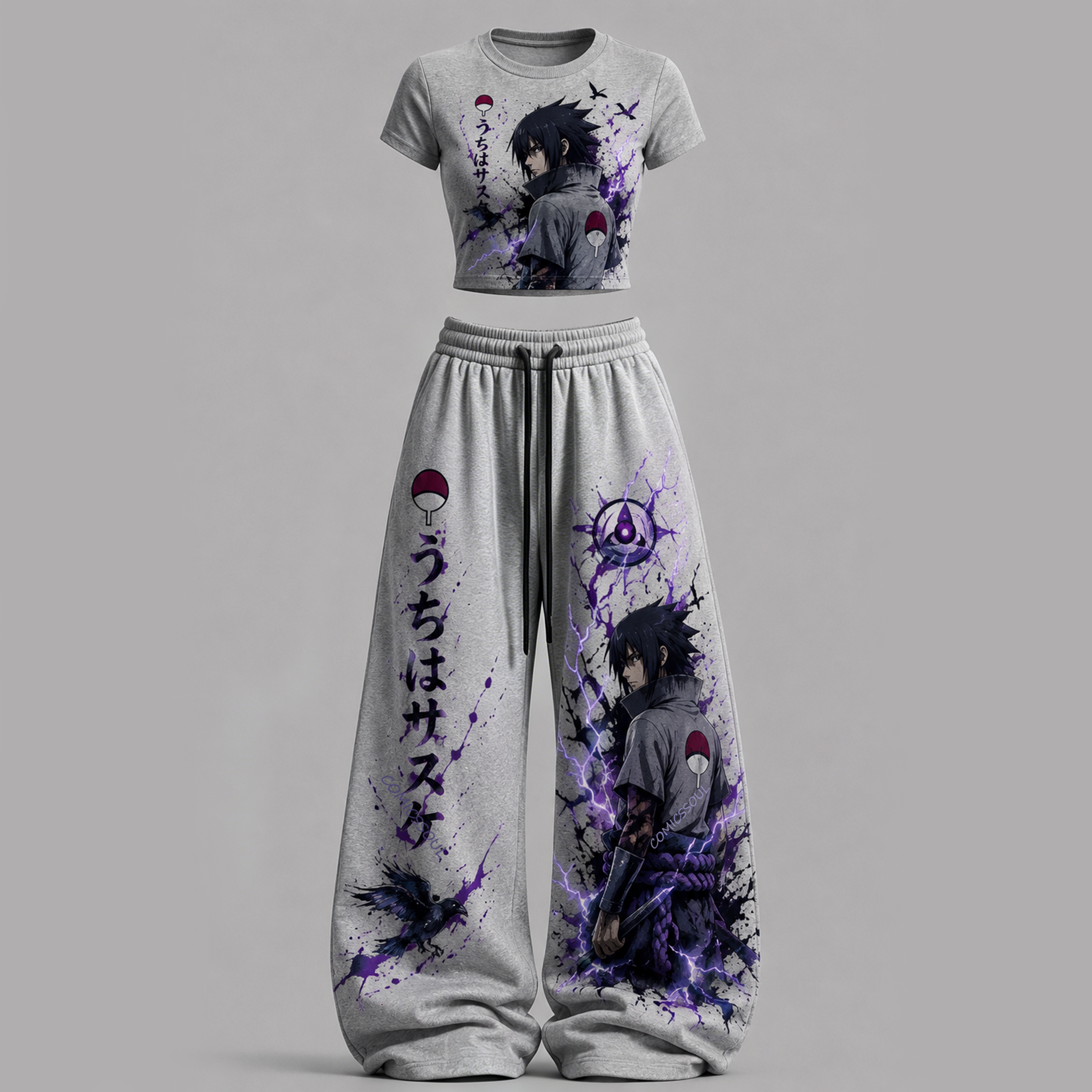 NARUTO T-Shirt  & Elasticated Trousers Two-Piece Set