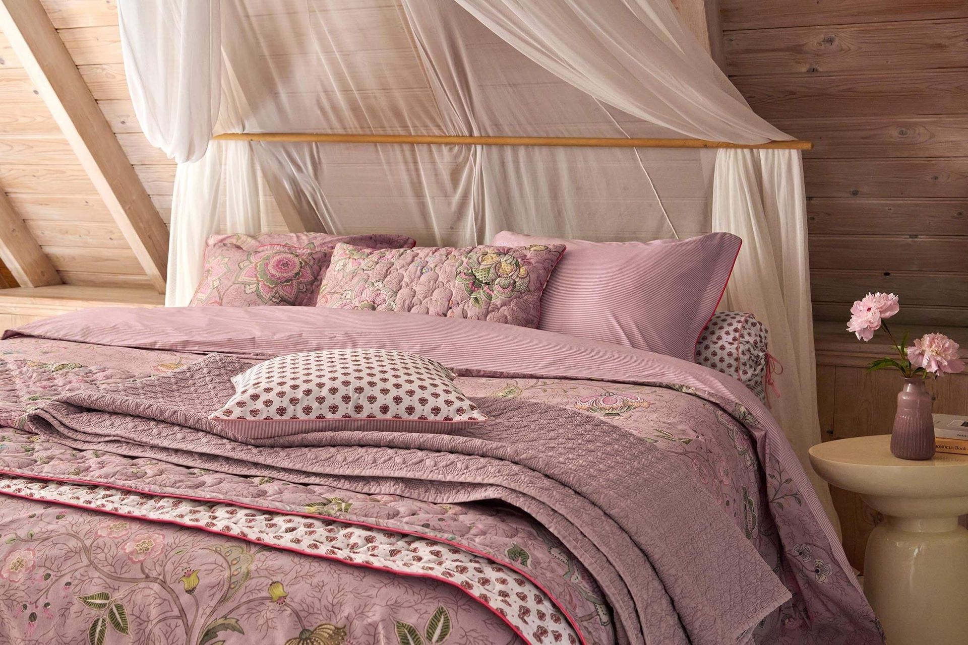 Cushion Jaipur Flower Light Pink