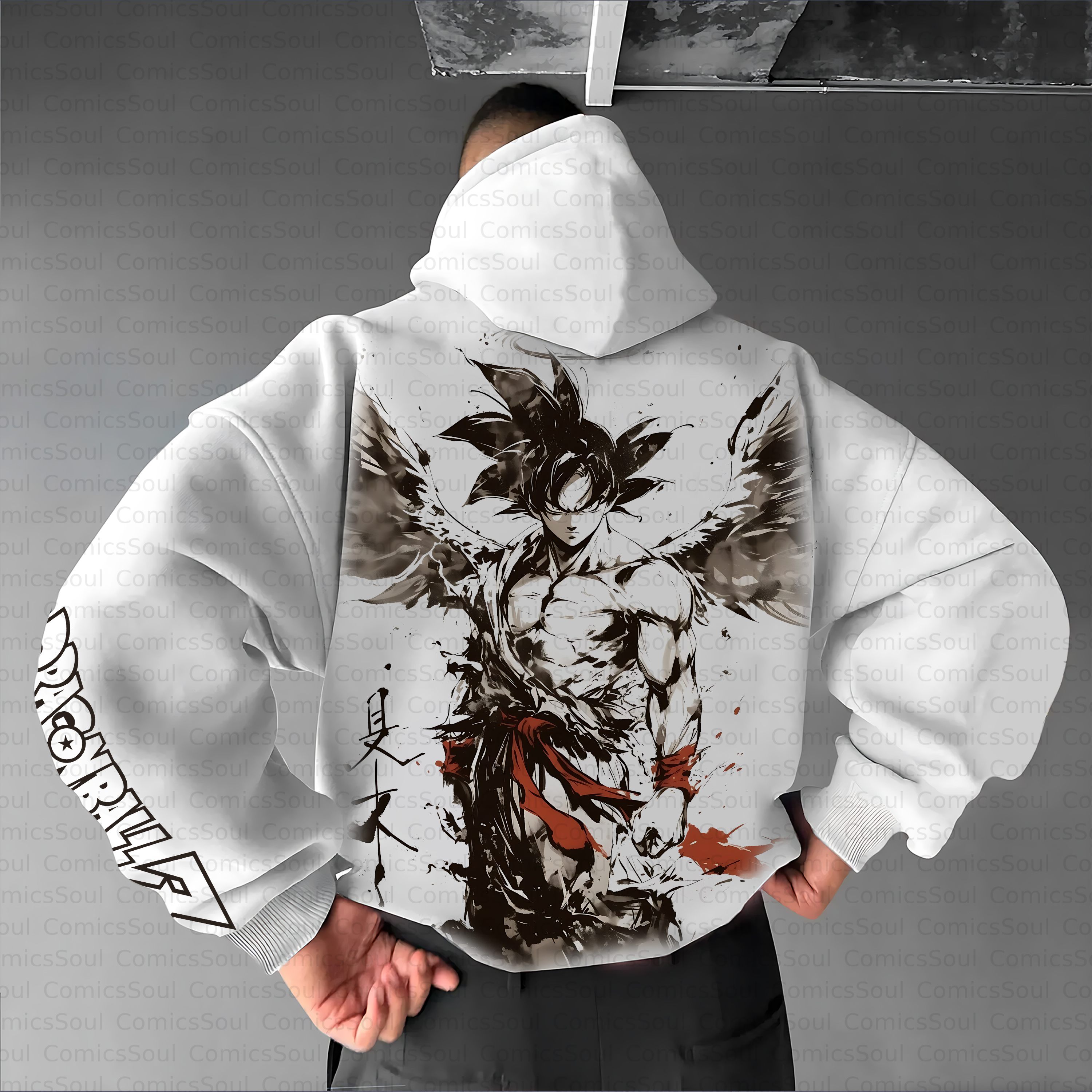 Unisex Anime Inspired Vintage Plush Hoodie TeeThreads Sustain the Scene with Custom Apparel