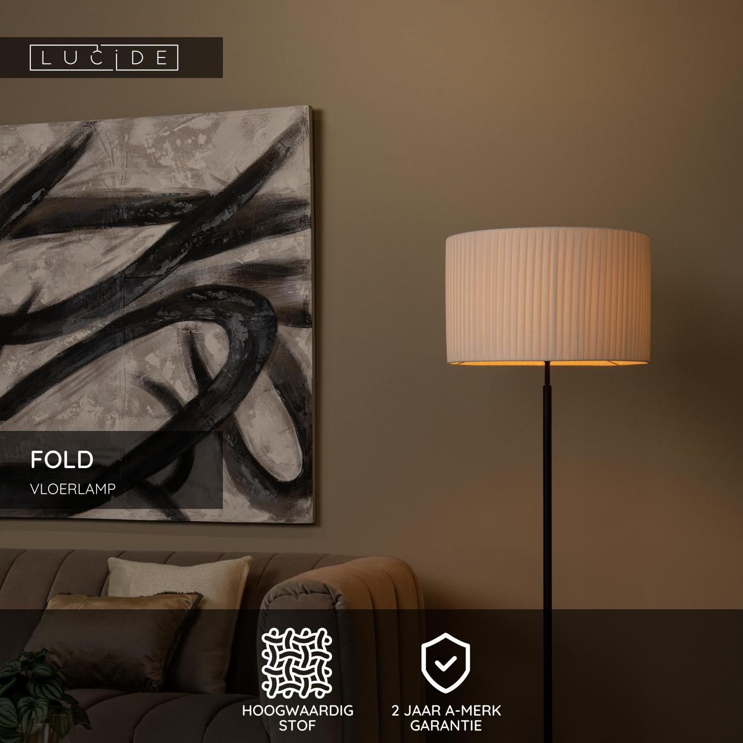 Fold vloerlamp Ø45 wit