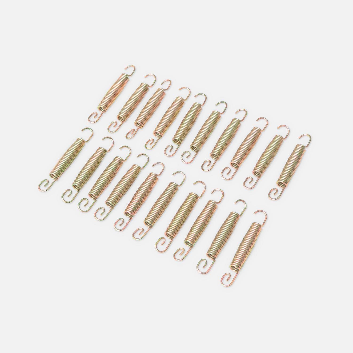 Kit de 20 muelles - Muelle trampolín, 250 a 430cm, set de 20