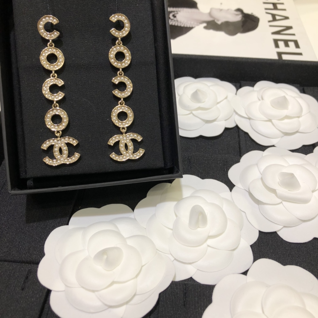 Coco Chanel Brooch Earrings Necklace - Original Replica Club