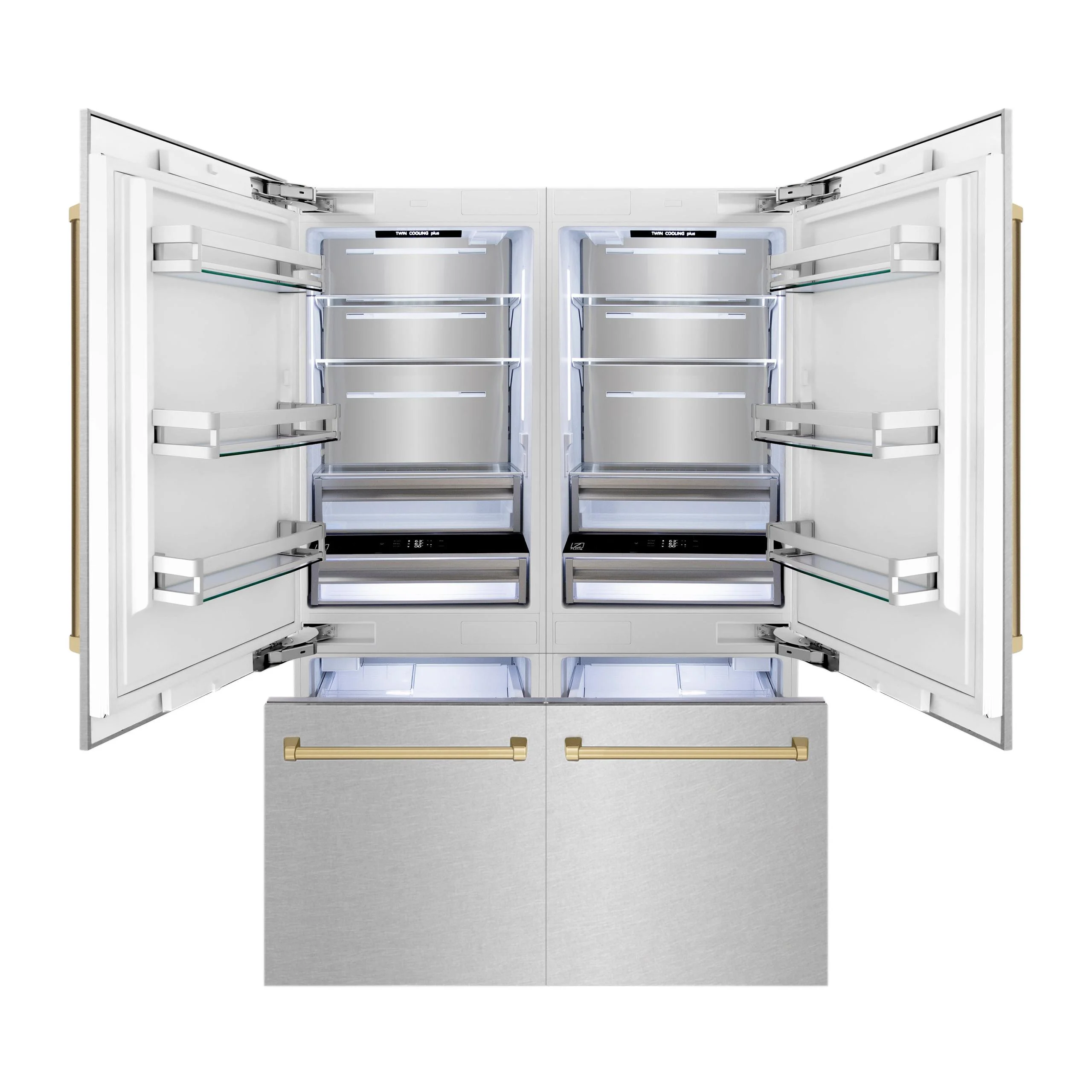 ZLINE KITCHEN AND BATH RBIVZSN60CB french door built in refrigerator - Image 3