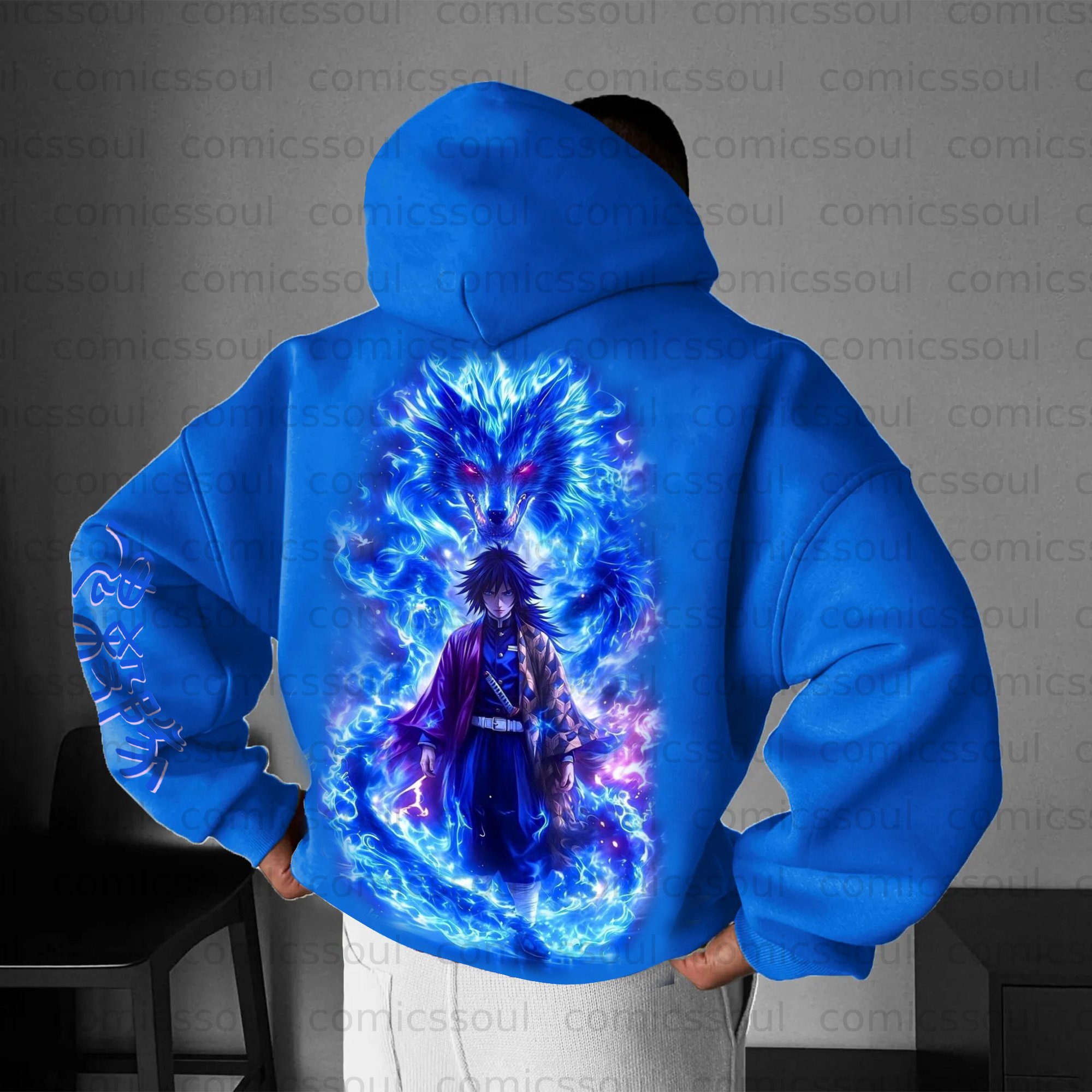 Unisex Anime Graphic Streetwear Vintage Hoodie
