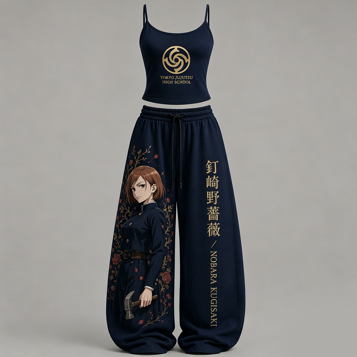 Jujutsu Kaisen Top & Elasticated Trousers Two-Piece Set