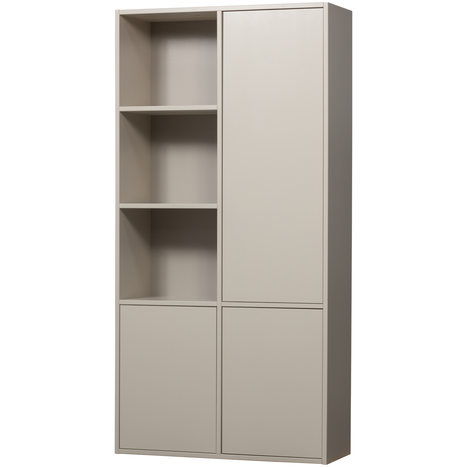 WOOOD Meggy Opbergkast Rechts - Grenen hout - Dust Grijs - 215x108x40