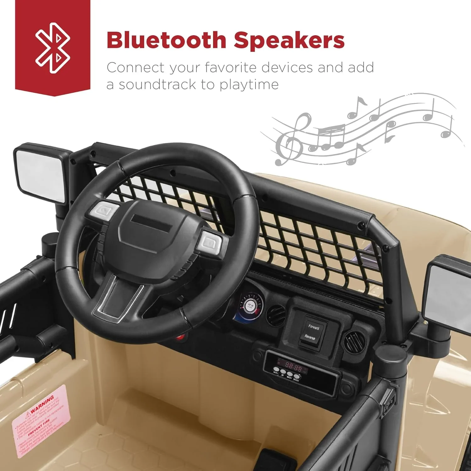 Best Choice Products 12V Kids Ride-On Truck Car with Spring Suspension and LED Lights