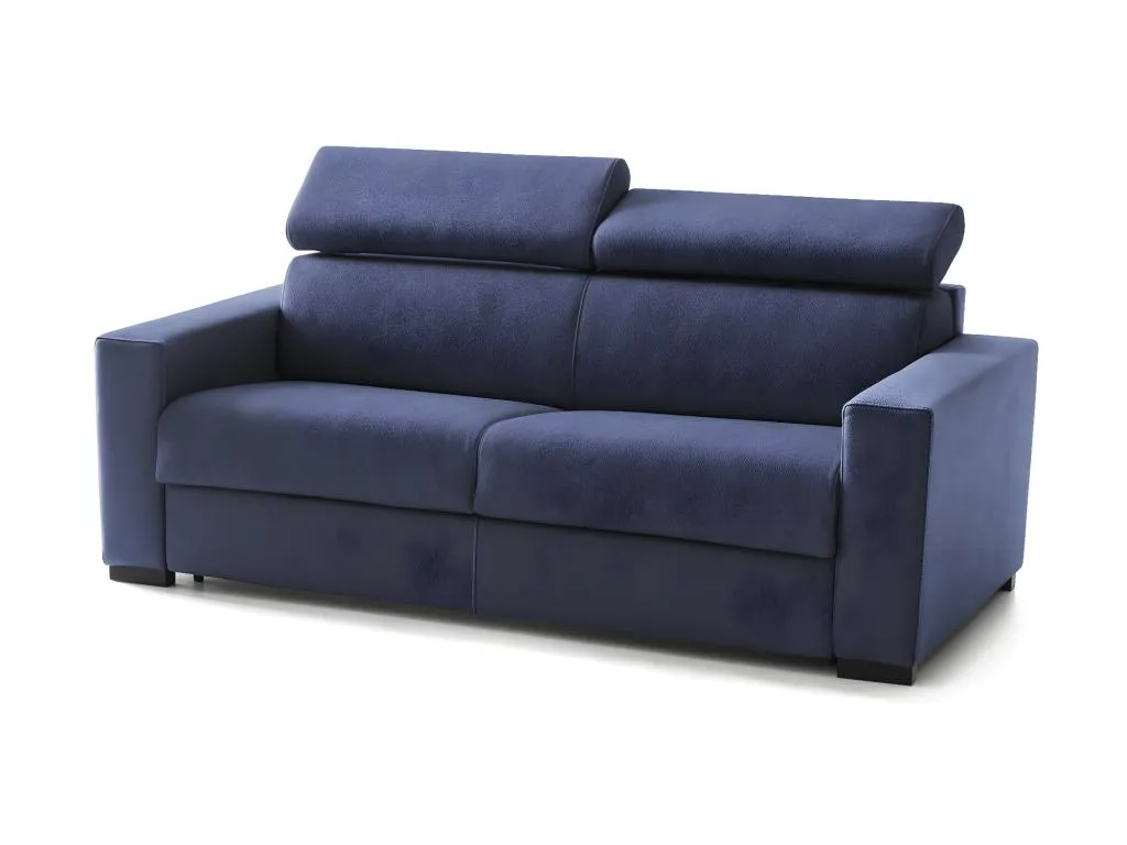 Sofa cama Vivirsingular Sofá de 2 plazas Made in Italy Sofá de salón con apertura giratoria con reposacabezas ajustable y reposabrazos estándar utbr26302