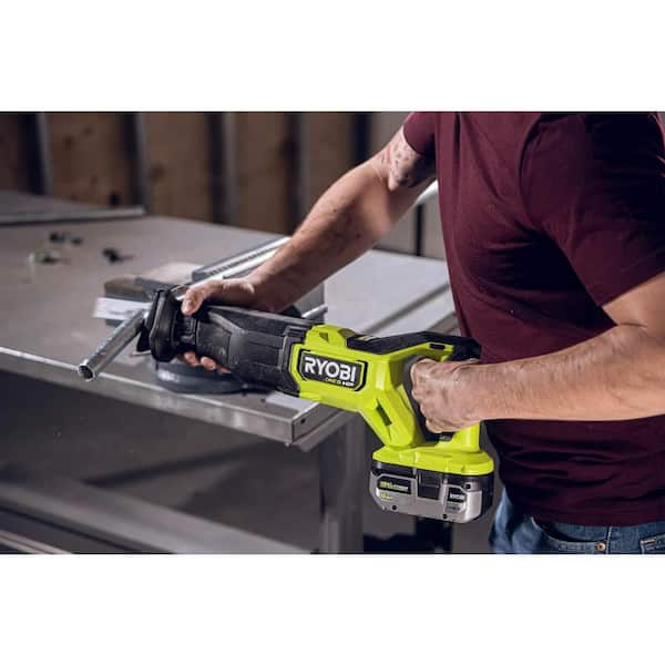 RYOBI ONE+ HP 18V Brushless Cordless Reciprocating Saw Kit With 4.0 Ah Battery And Charger - PBLRS01B - Image 10 RYOBI ONE+ HP 18V Brushless Cordless Reciprocating Saw Kit With 4.0 Ah Battery And Charger - PBLRS01B - Image 10