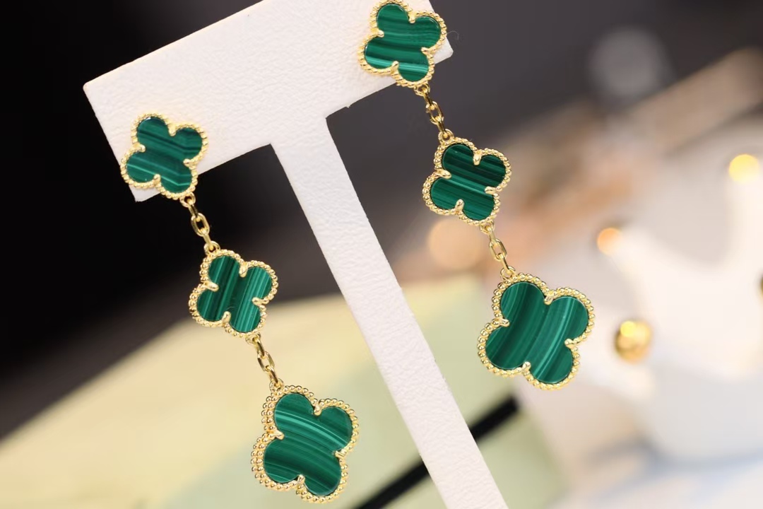 VCA Magic Alhambra Earrings 3 Motifs - Original Replica Club