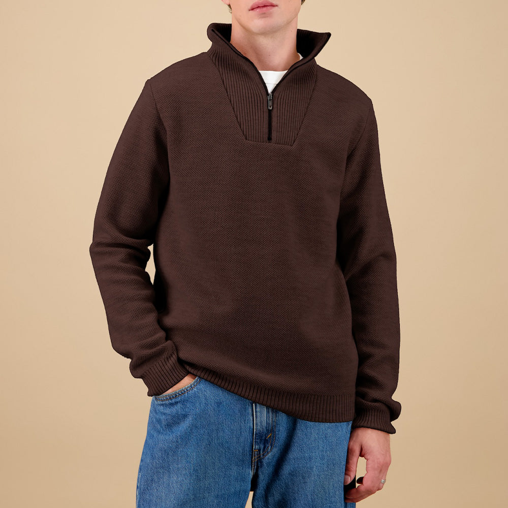 Nitto Knitwear - Pull Youri Camionneur - Marron