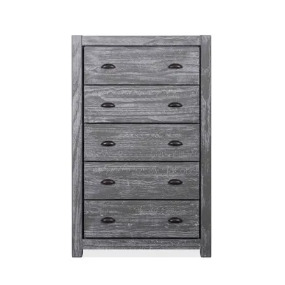 Montauk Solid Wood Chest with 5 Drawers by Grain Wood Furniture
