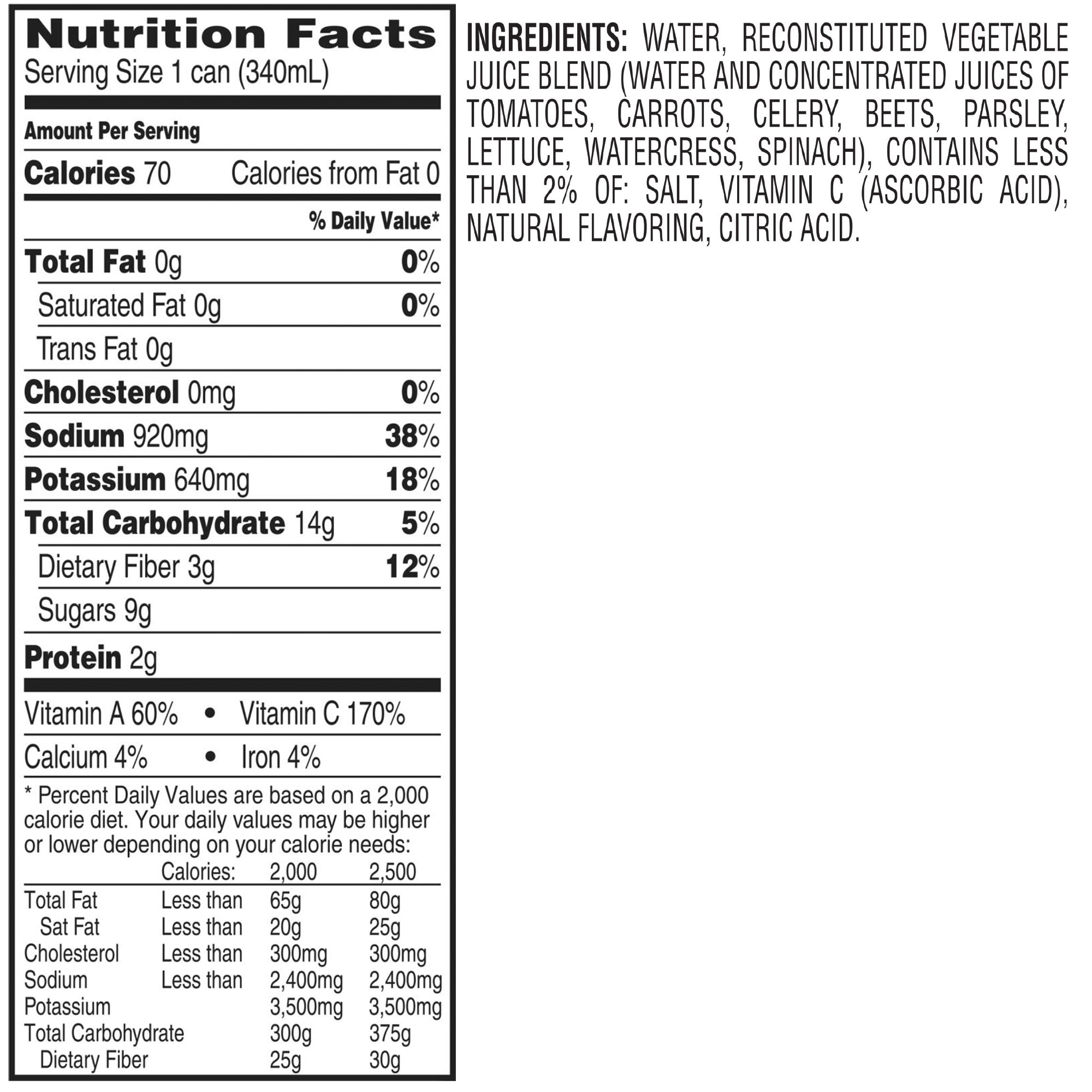 V8, Original Vegetable Juice, 11.5 fl oz, 28-Count - Image 3