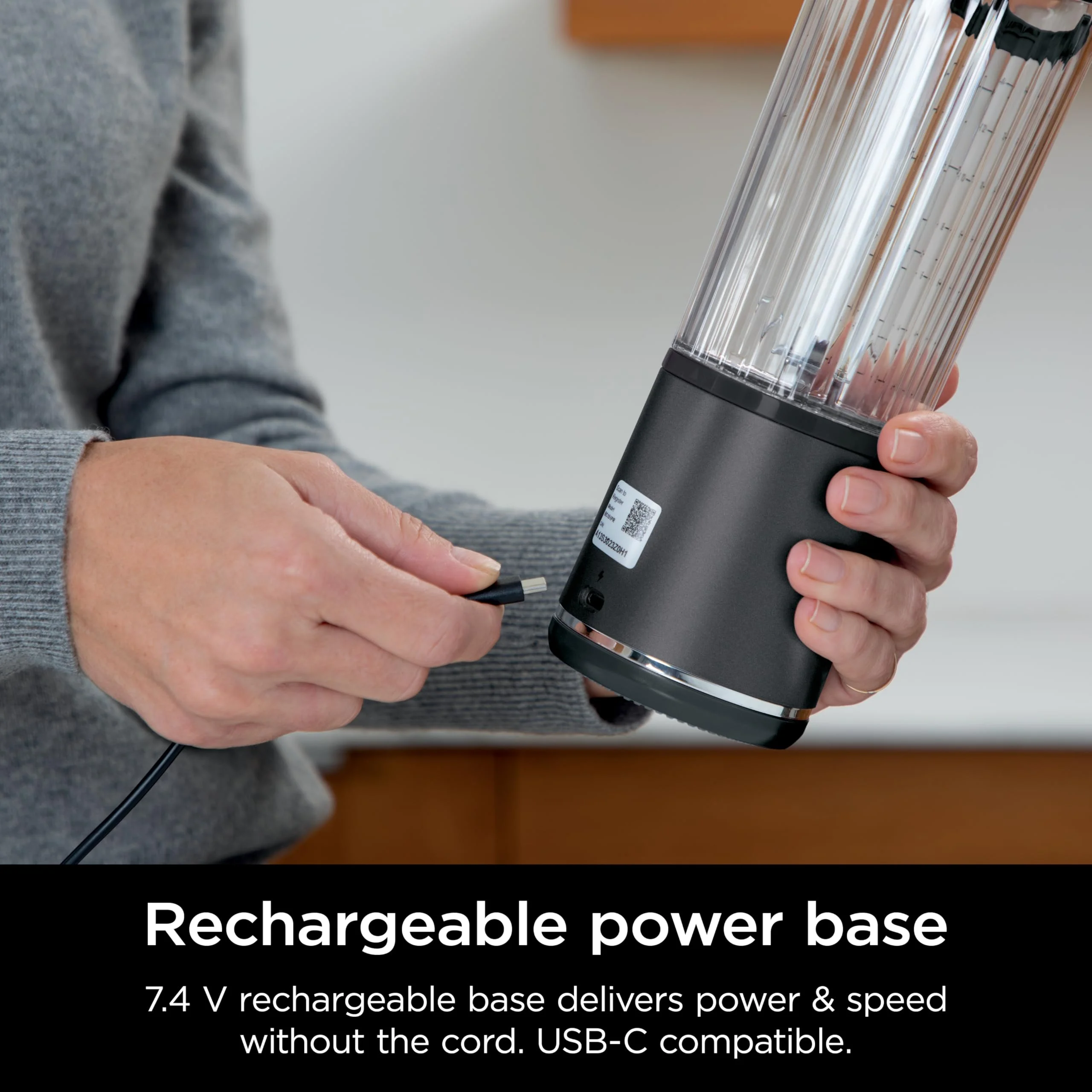 Ninja Blast Portable Blender, Cordless, 18oz. Vessel, Personal Blender for Shakes & Smoothies, BPA Free, Leakproof Lid & Sip Spout, USB-C Rechargeable, Dishwasher Safe Parts, Metallic Purple, - Image 65