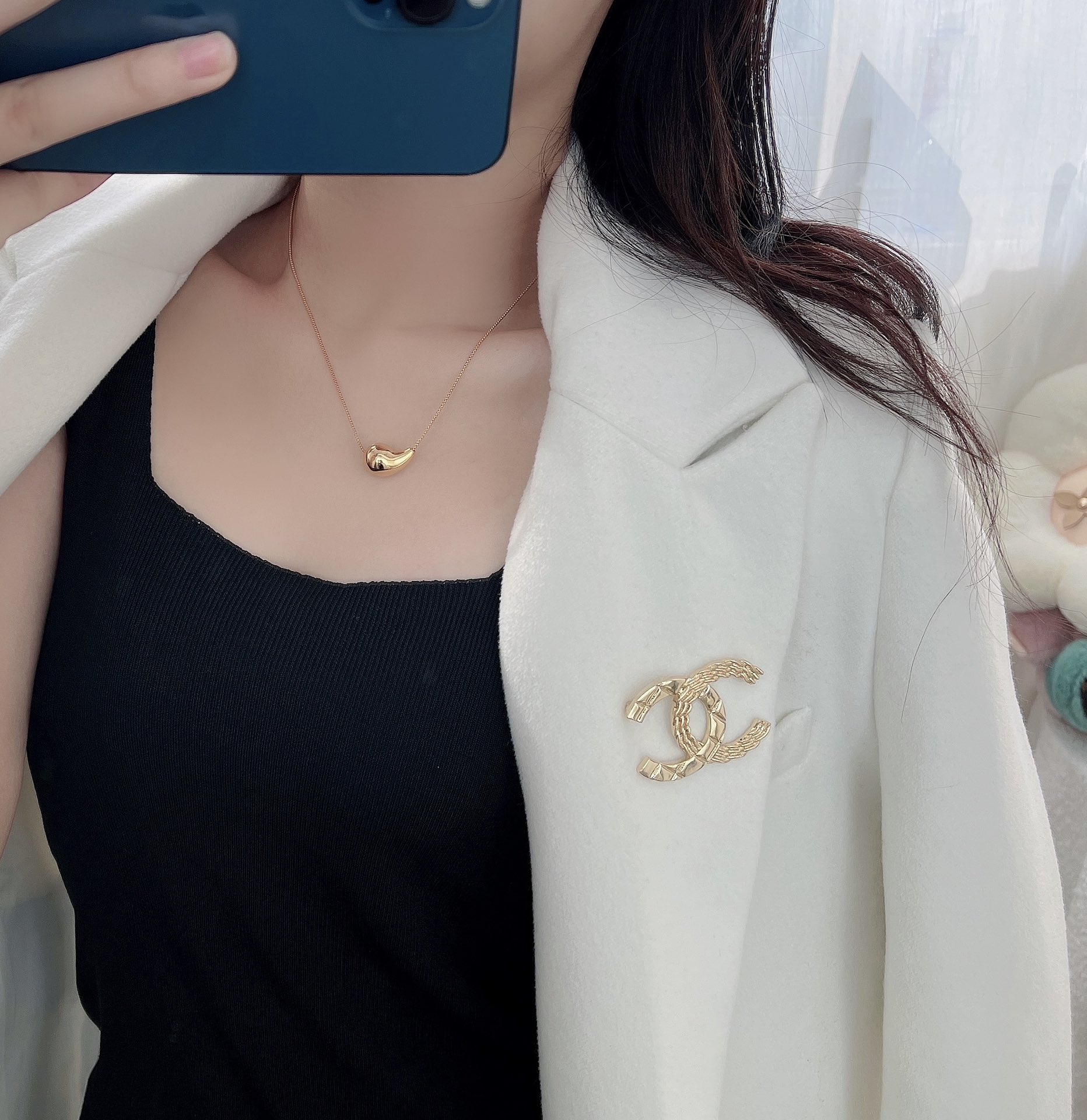 Chanel Light Gold CC Brooch - Original Replica Club