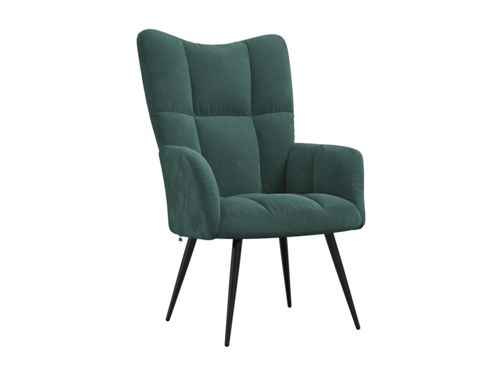 Sillón de Homelyvo de terciopelo verde oscuro