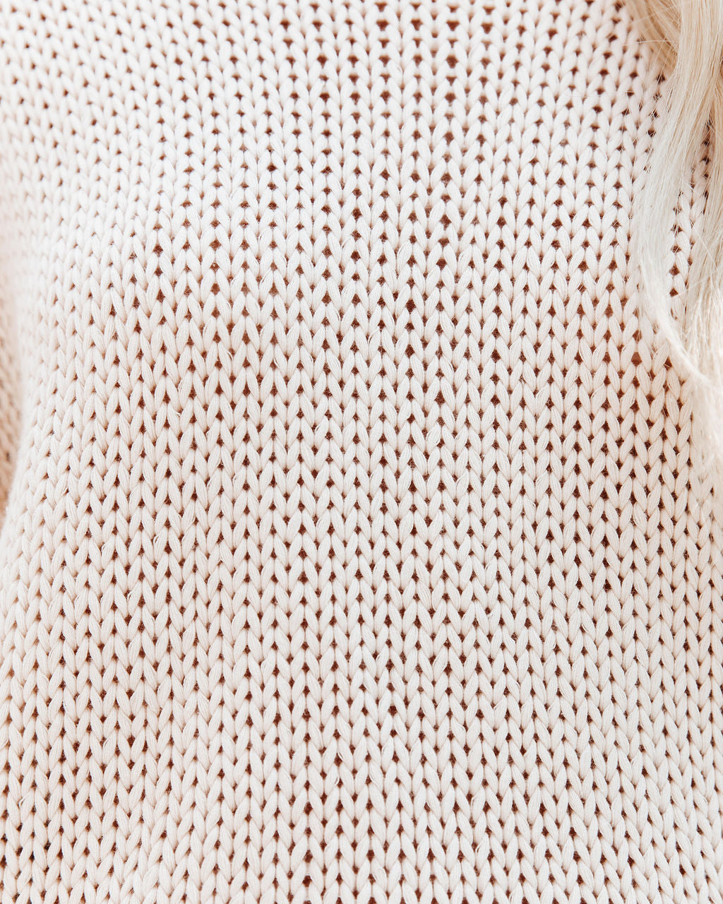 Nash Cotton Knit Sweater - Beige - Se7enfashion
