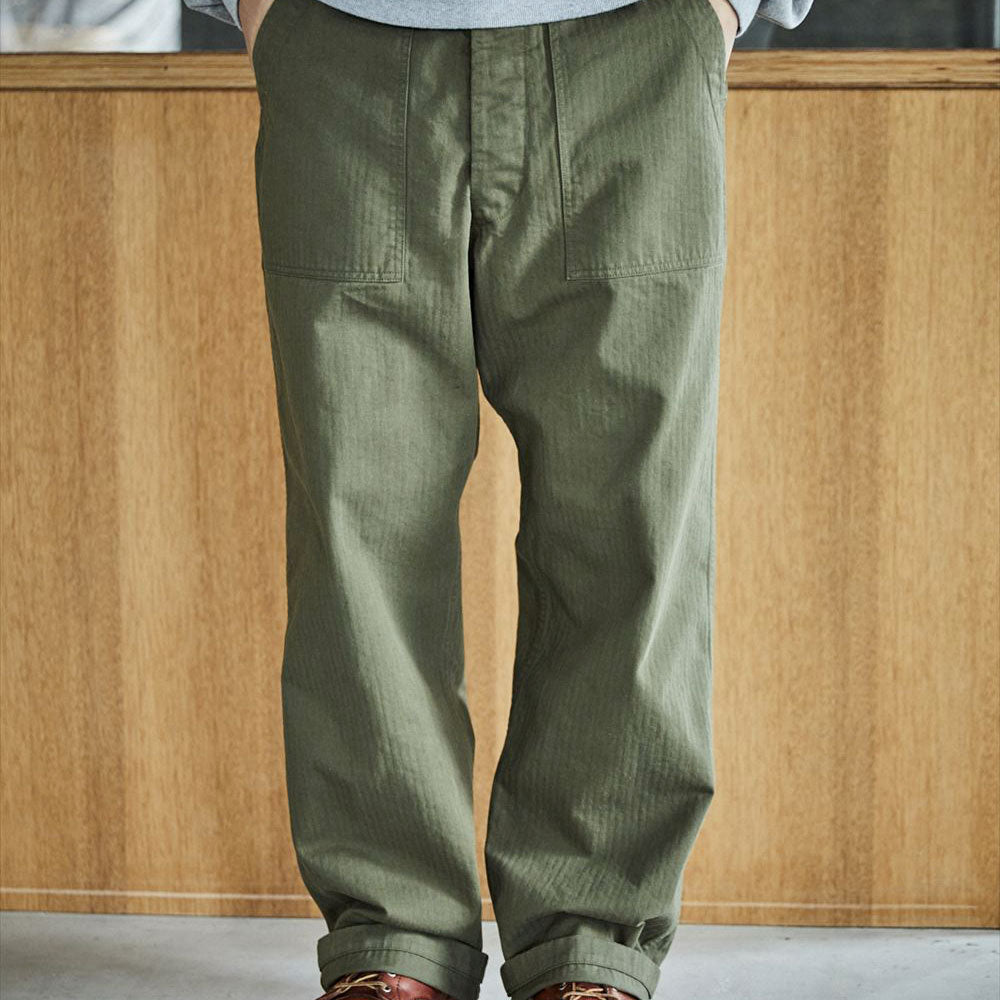 OrSlow - Pantalon à chevrons - Kaki