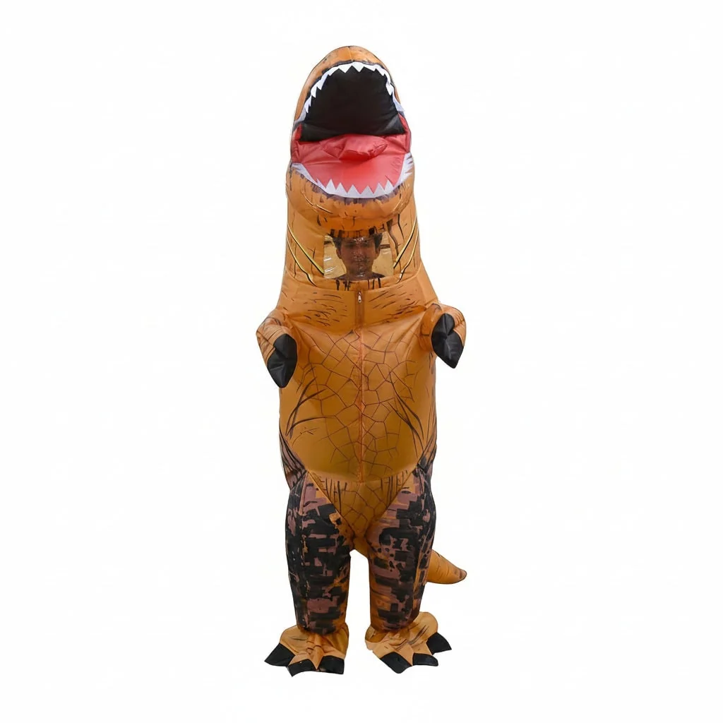 Halloween Costumes Kids Inflatable Dinosaur Outfit - Image 2 Halloween Costumes Kids Inflatable Dinosaur Outfit - Image 2