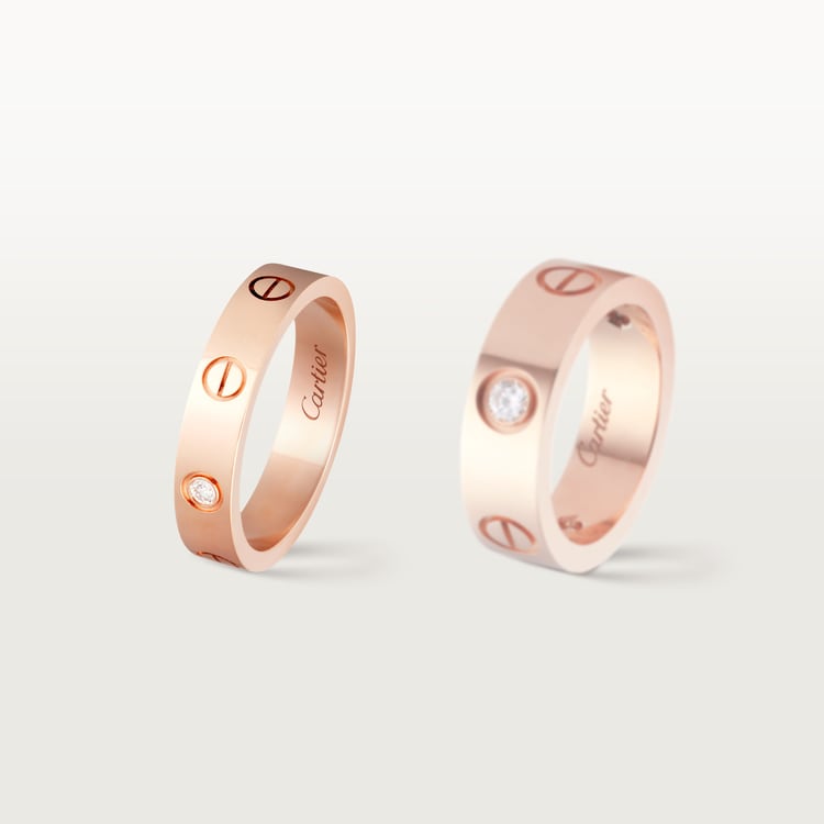 Replicate LOVE ring, small model, 1 diamond(1:1 replica) - Original Replica Club
