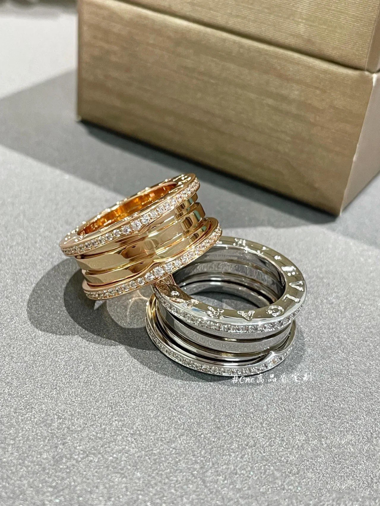 Bvlgari Demi-pave Diamonds B.zero1 Ring - Original Replica Club