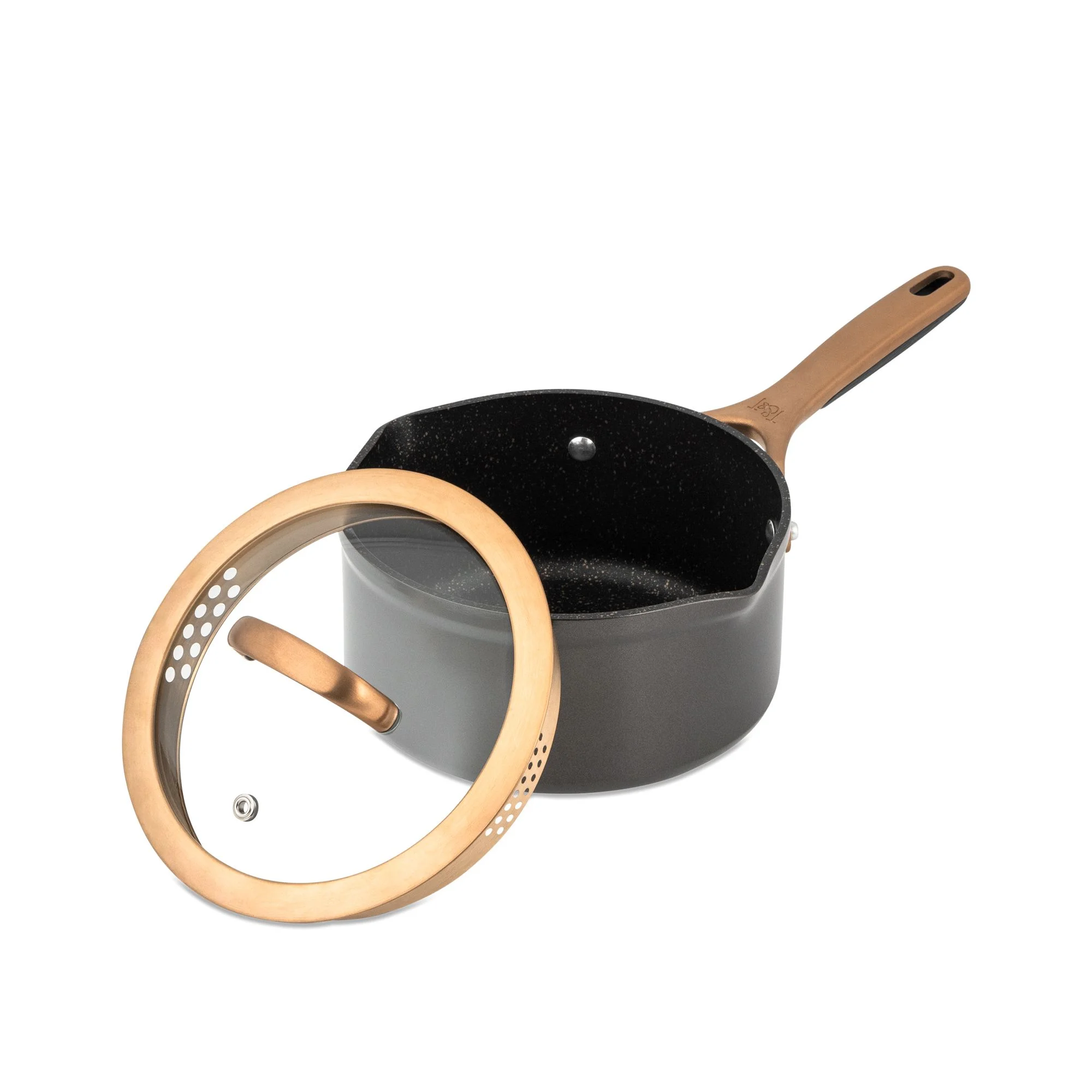 Thyme & Table Supreme 12-Piece Non-Stick Cookware Set, Pots and Pans Set- Bronze - Image 6