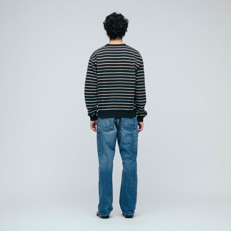 HUMAN MADE MULTI STRIPED SWEATSHIRT