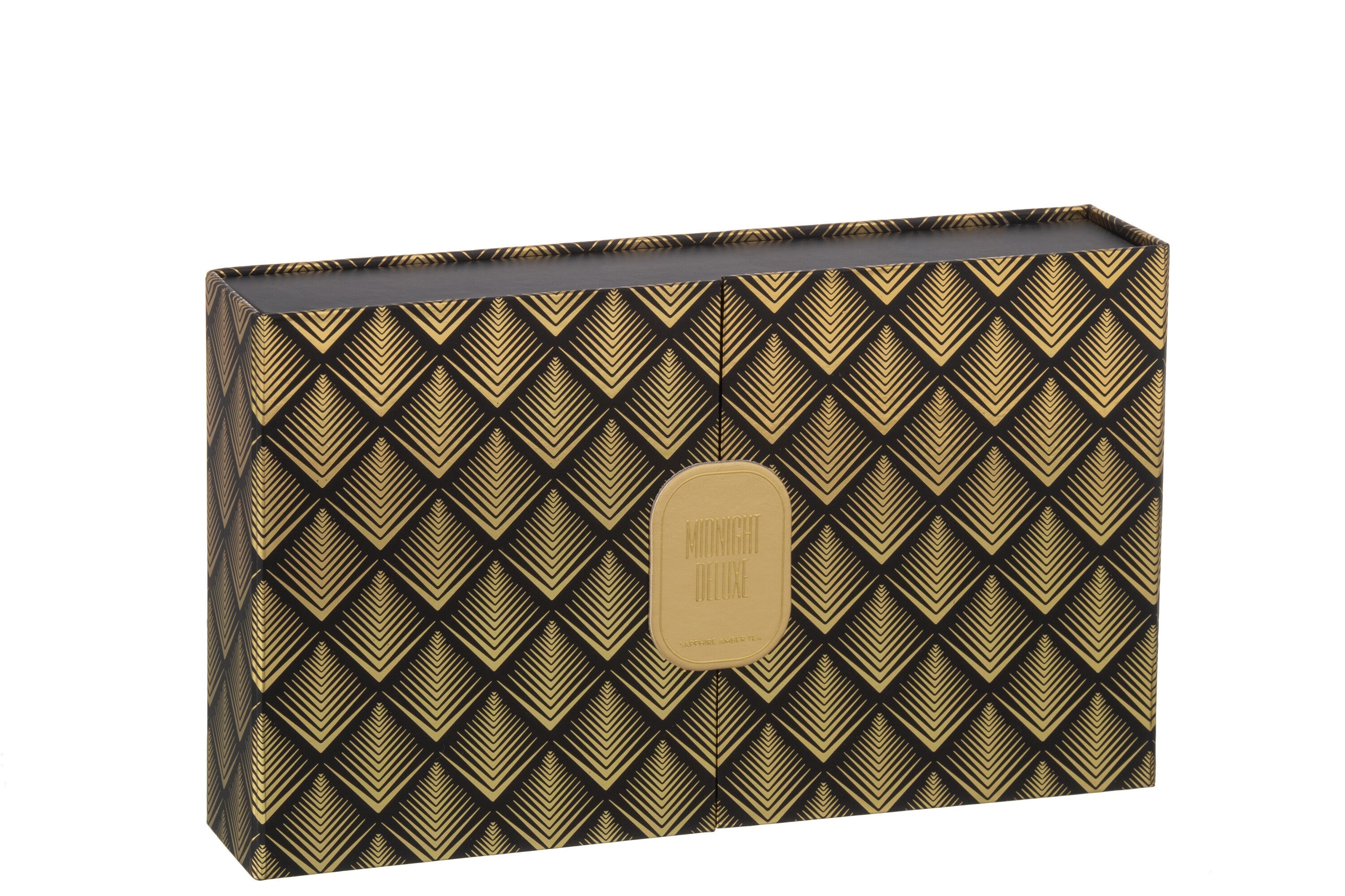 J-Line geurolie Midnight Deluxe - Sapphire Amber Tea - zwart - 3 stuks