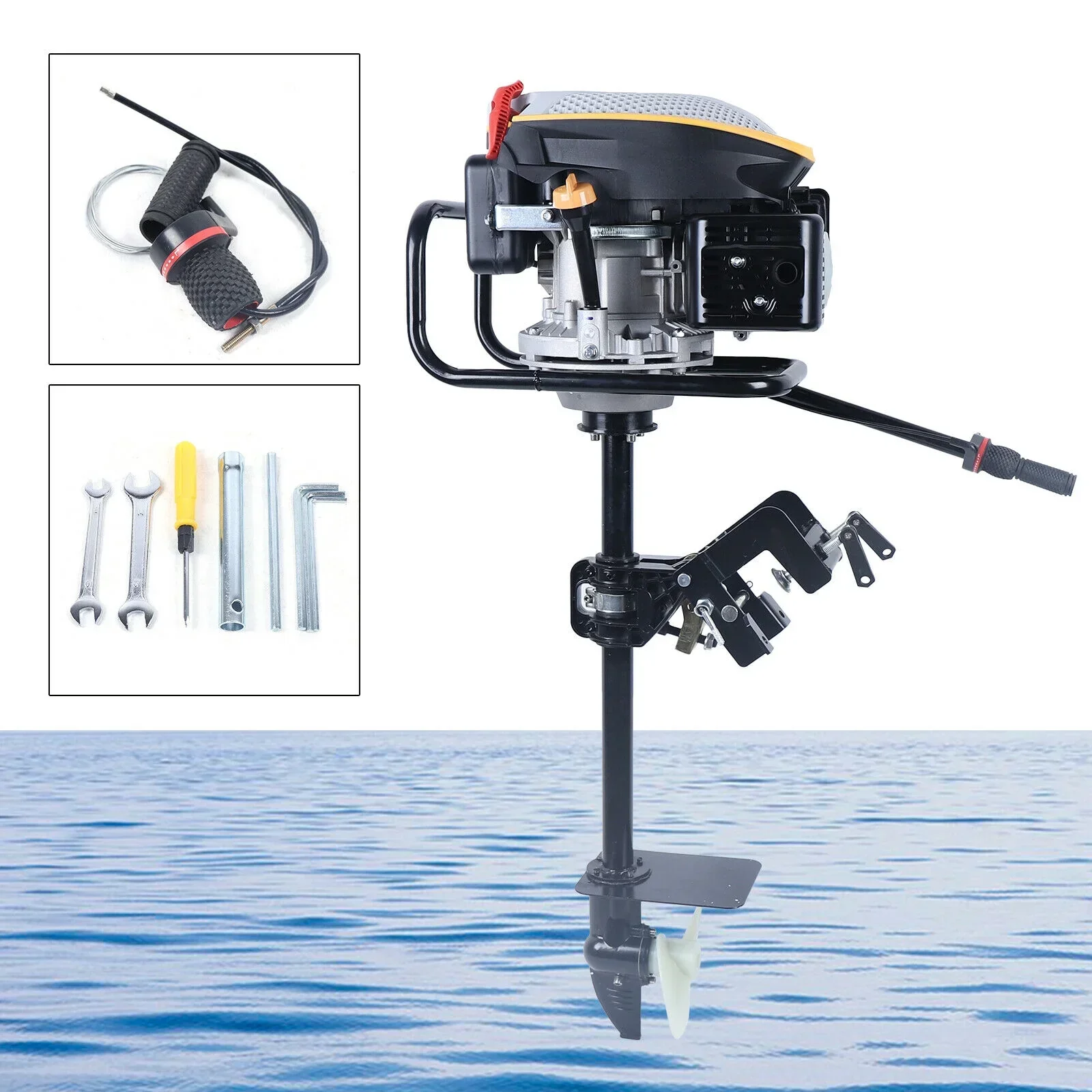 4-Stroke 3.2KW Outboard Boat Motor Engine With Air Cooling System 4-Stroke 3.2KW Outboard Boat Motor Engine With Air Cooling System