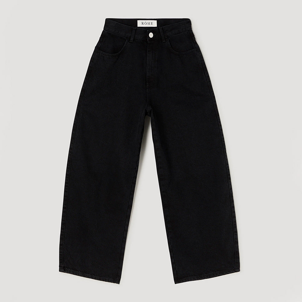 Rohe - Jeans Barrel Leg - Noir