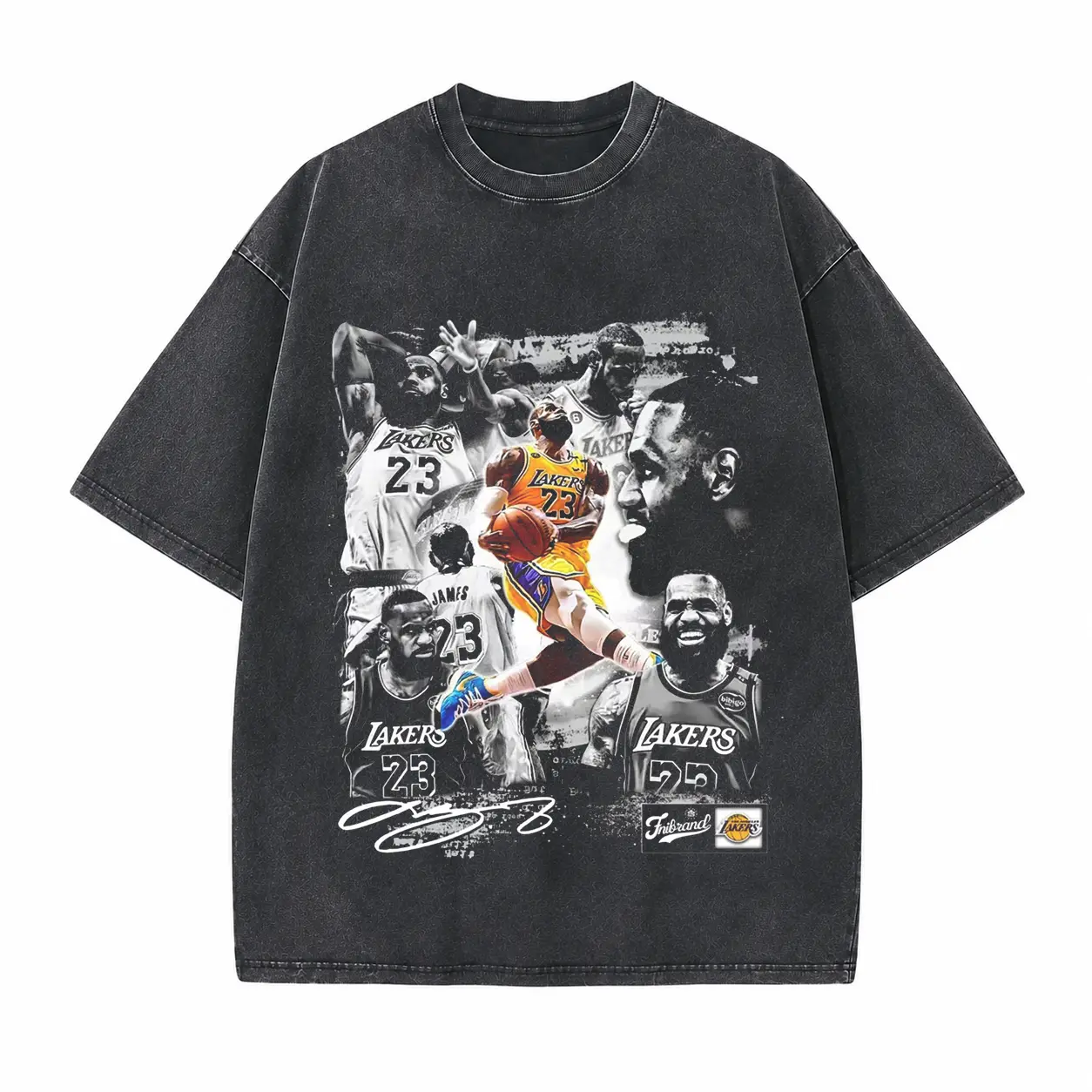Vintage Star Athlete Player Printed Unisex Washed T-Shirt