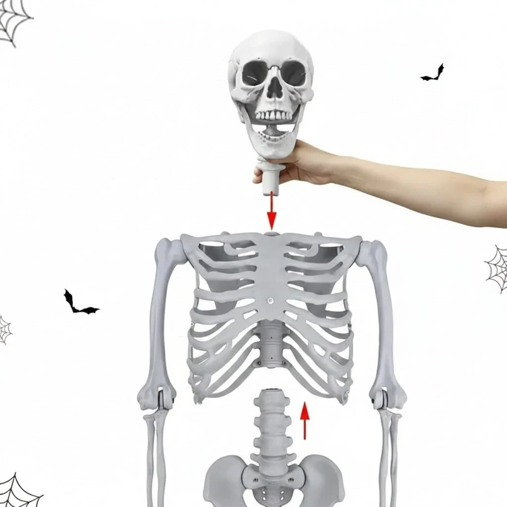 Halloween Decoration Skeleton Figure Life-Size Display - Image 5 Halloween Decoration Skeleton Figure Life-Size Display - Image 5