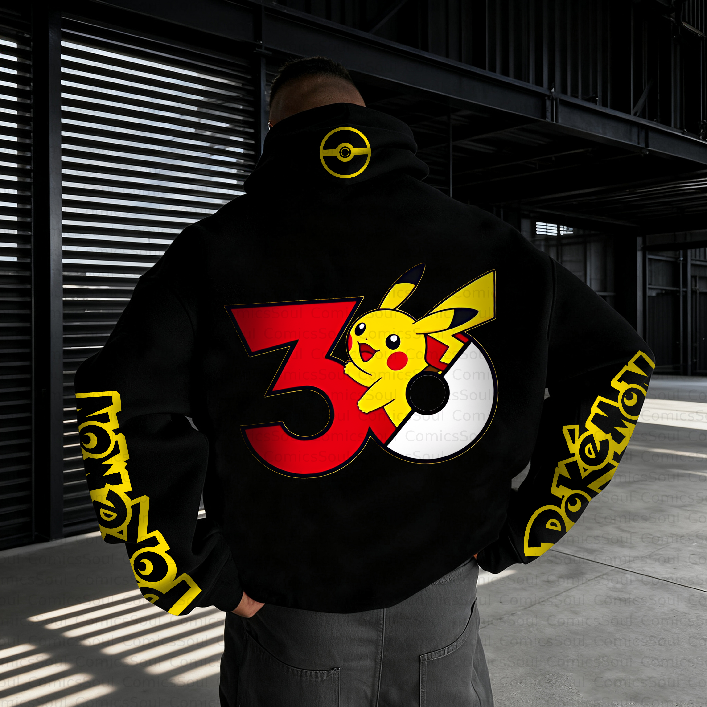 Unisex Anime Inspired Vintage Plush Hoodie
