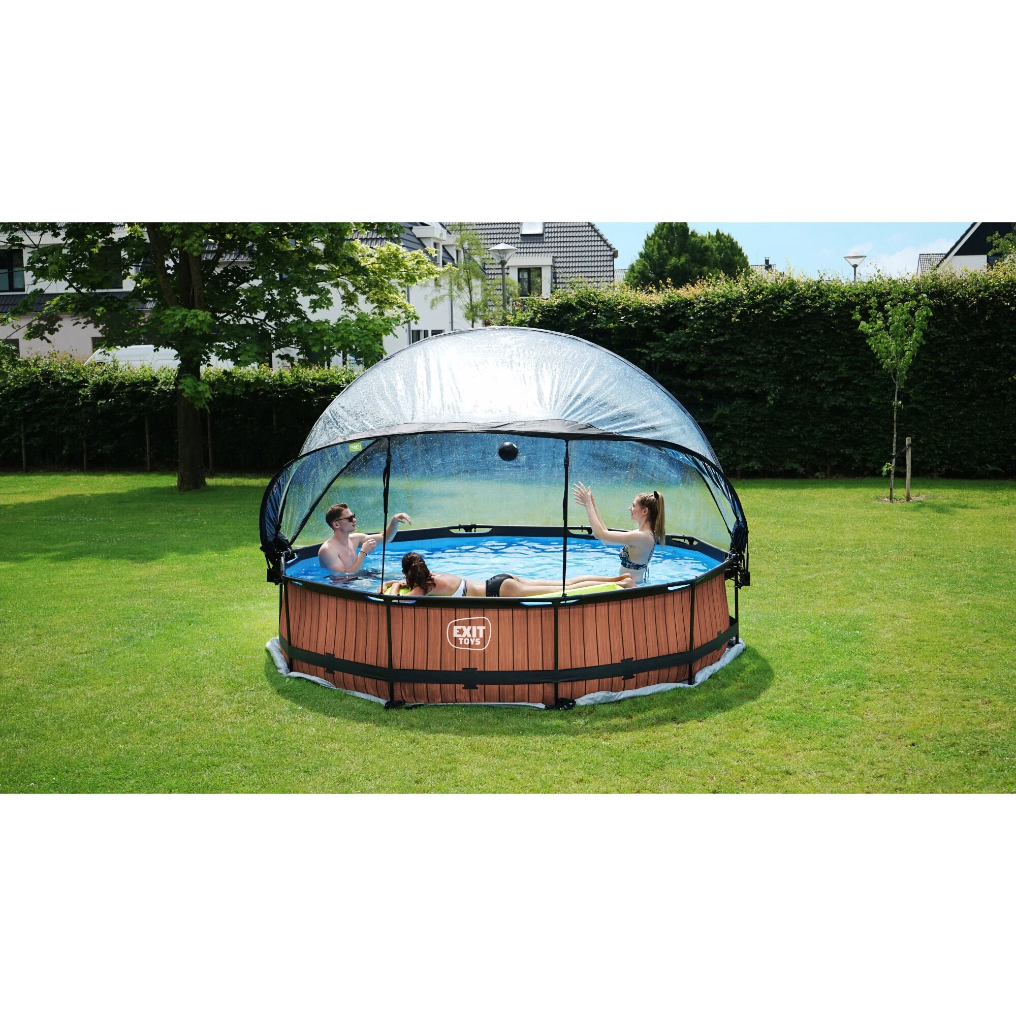 EXIT Toys UV Resistant Pool Covers, PVC Transparent, 104" x 104" x 55" - Image 30