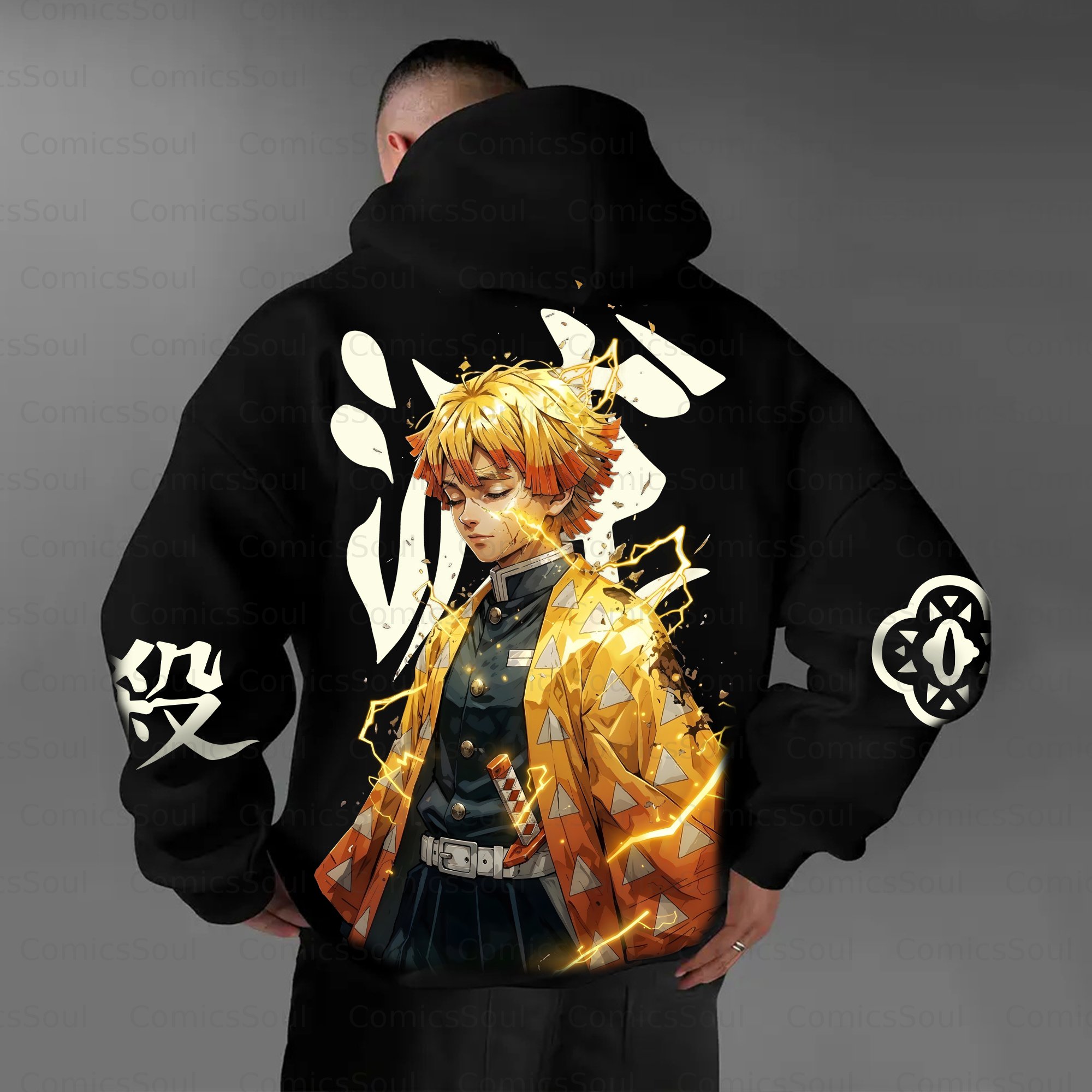 Unisex Anime Graphic Streetwear Vintage Plush Hoodie| KNY