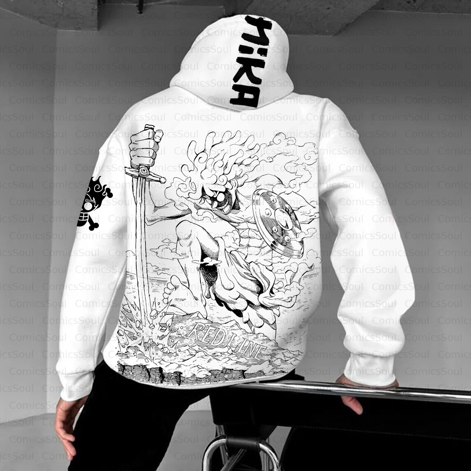 Unisex Anime Inspired Vintage Plush Hoodie