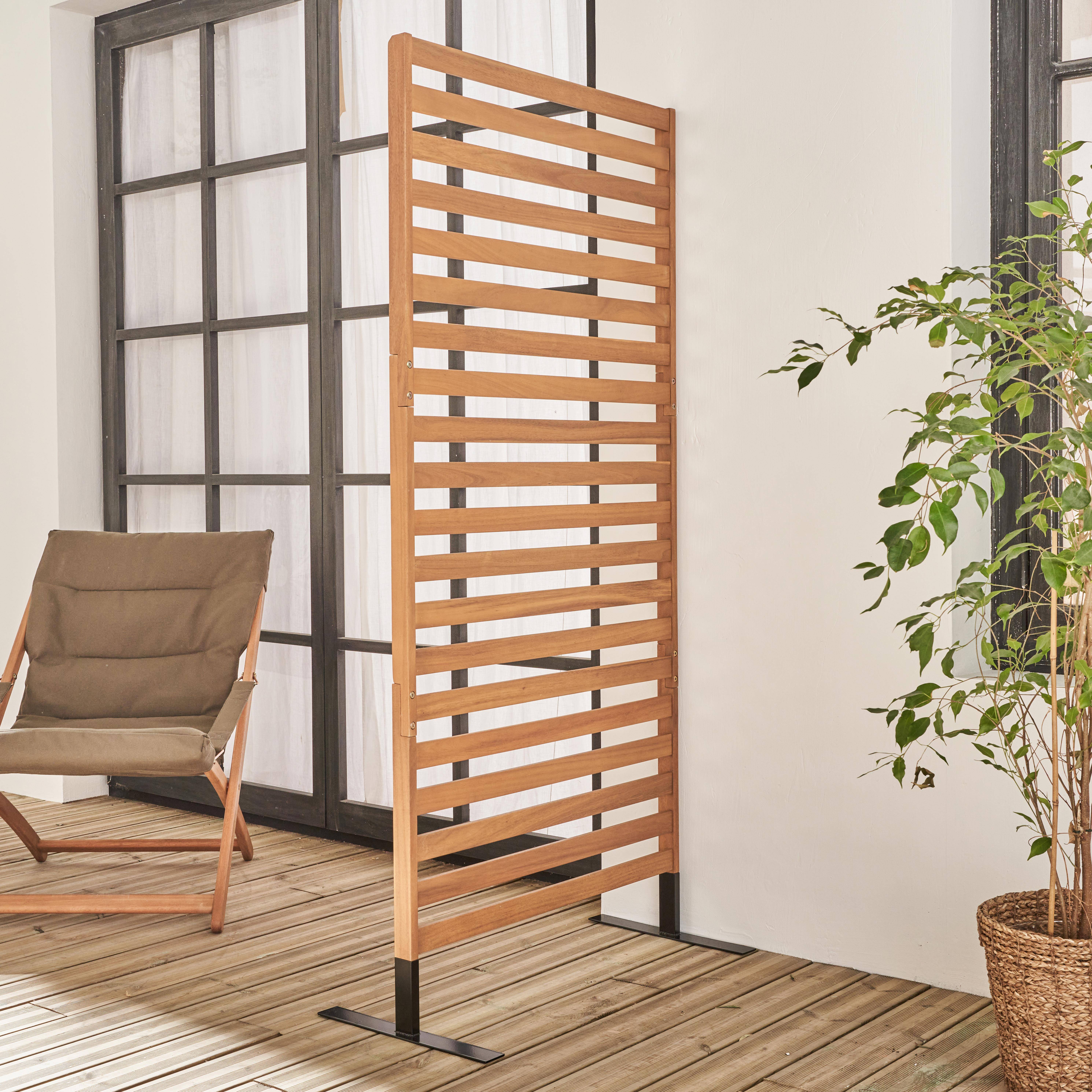 Parada - Biombo de madera para el exterior, 80cm