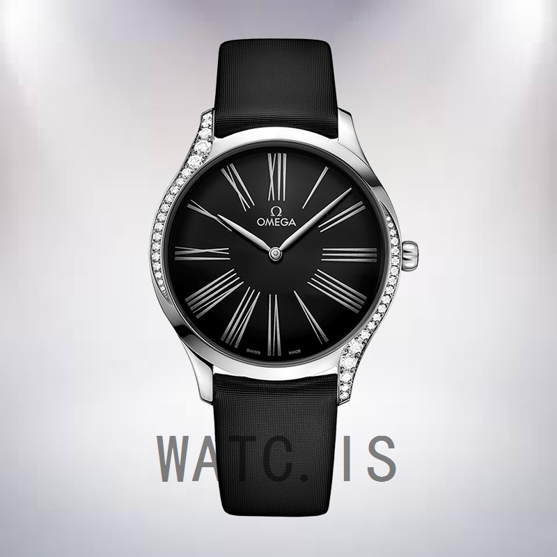 Omega De Ville 36mm Ladies 428.17.39.60.01.001 Quartz Nylon Strap