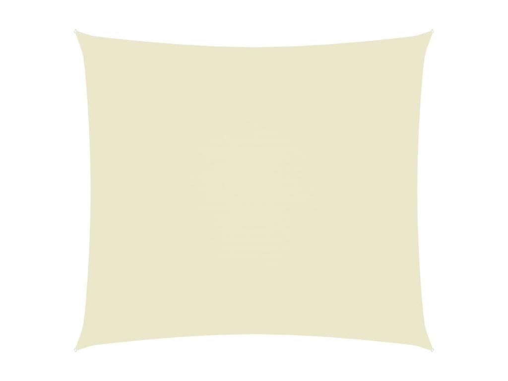 Vela parasol rectangular tela oxford 5x6 m crema