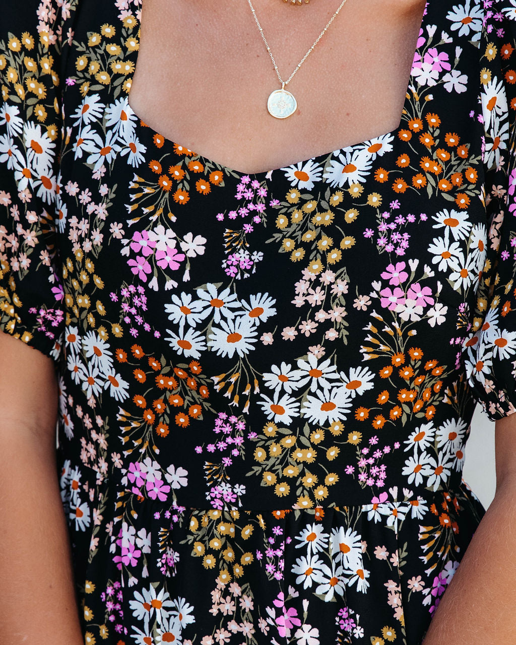 Among The Wildflowers Puff Sleeve Maxi Dress - Se7enfashion