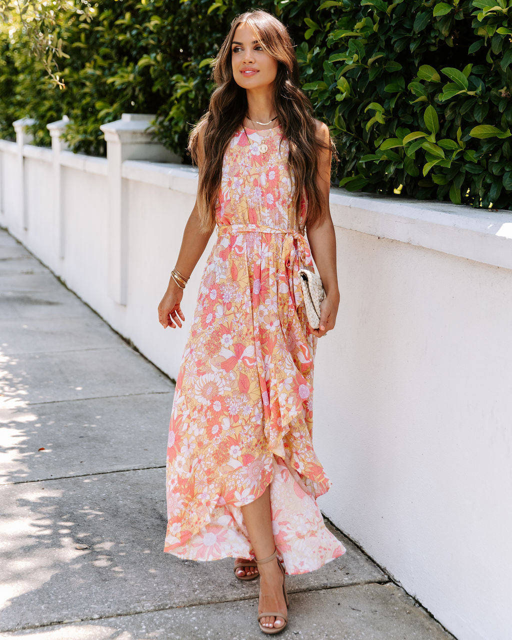 Miraflores Floral Midi Dress - FINAL SALE - Se7enfashion