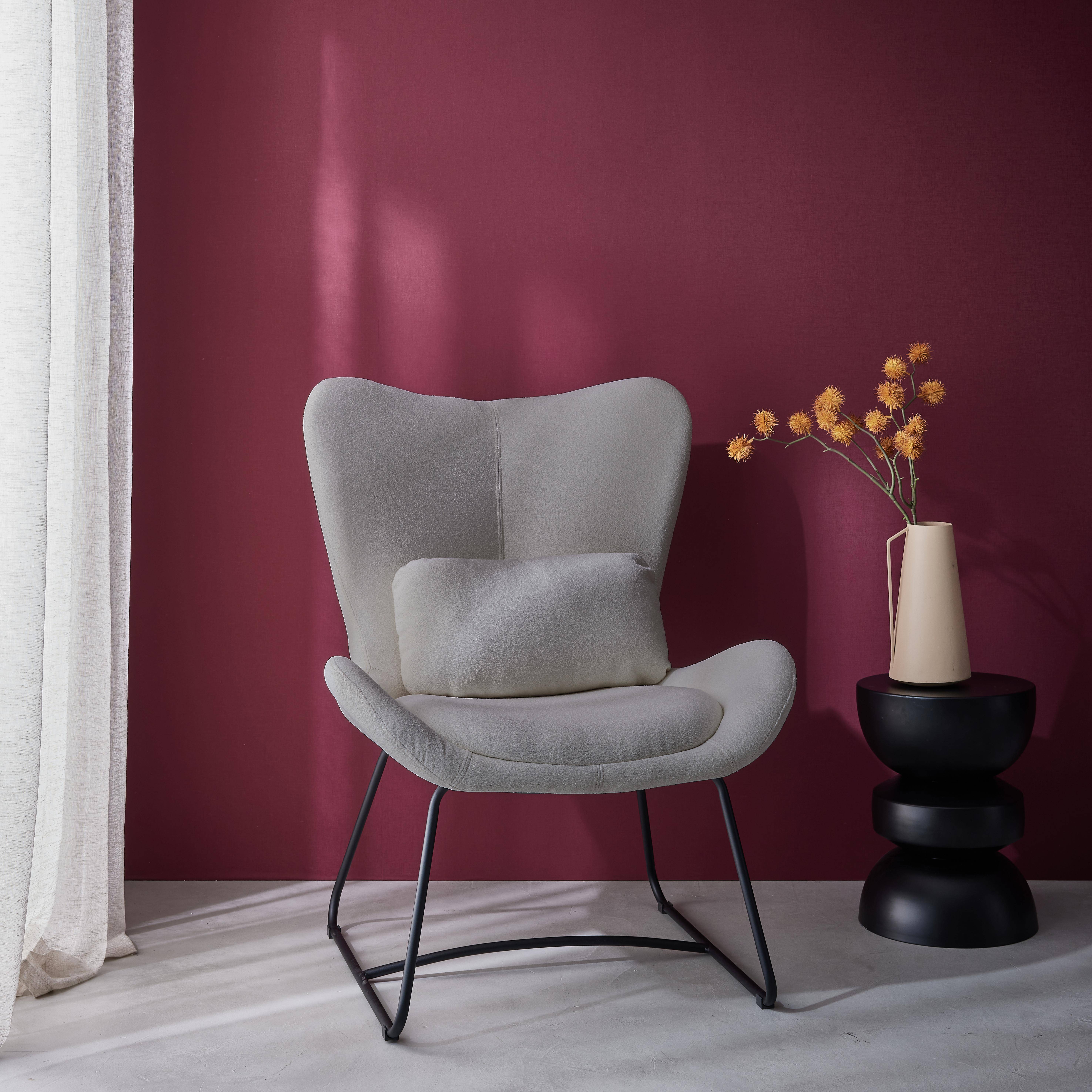 Nina - Sillón de tela con cojín