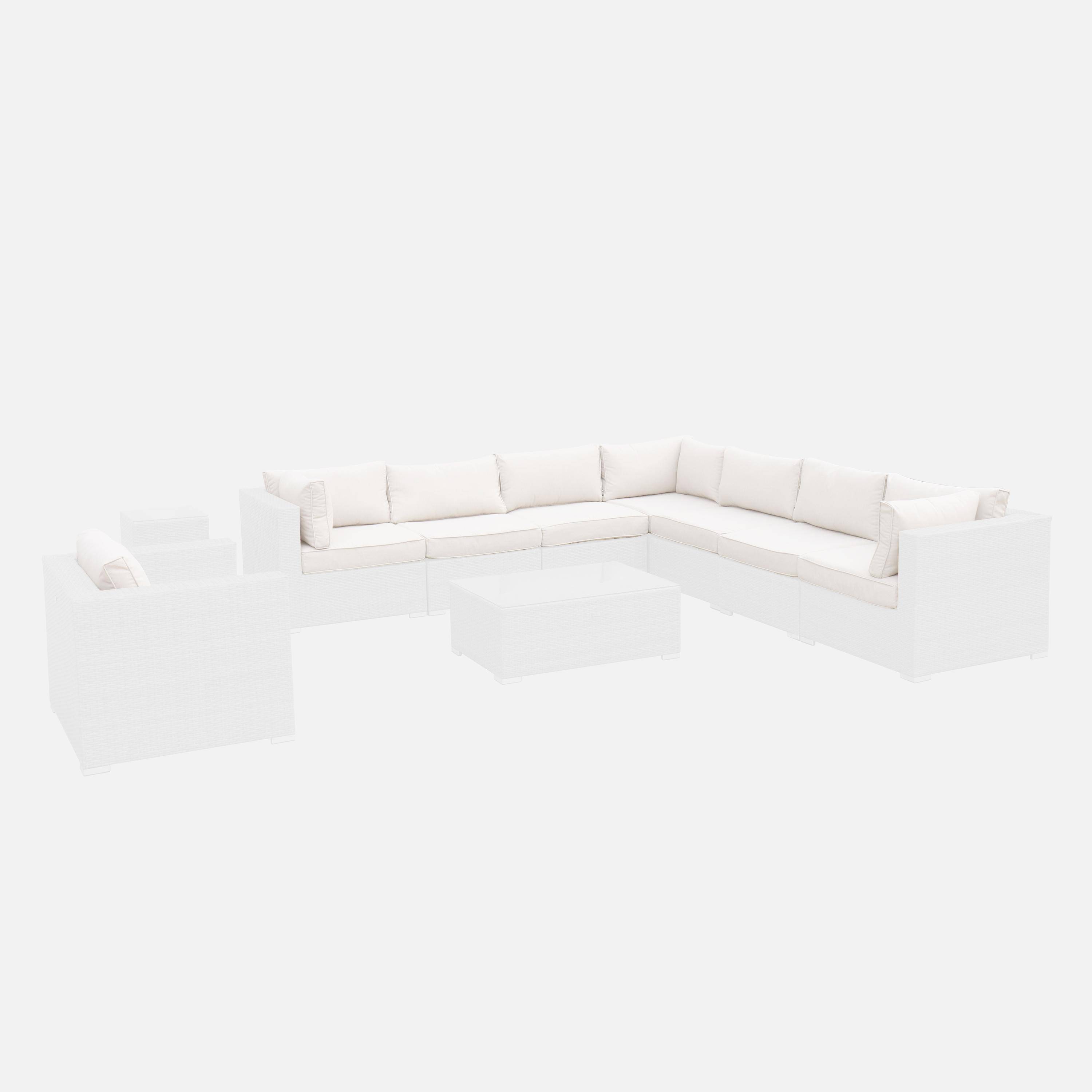 Venezia - Fundas de cojín para conjunto de jardín Venezia