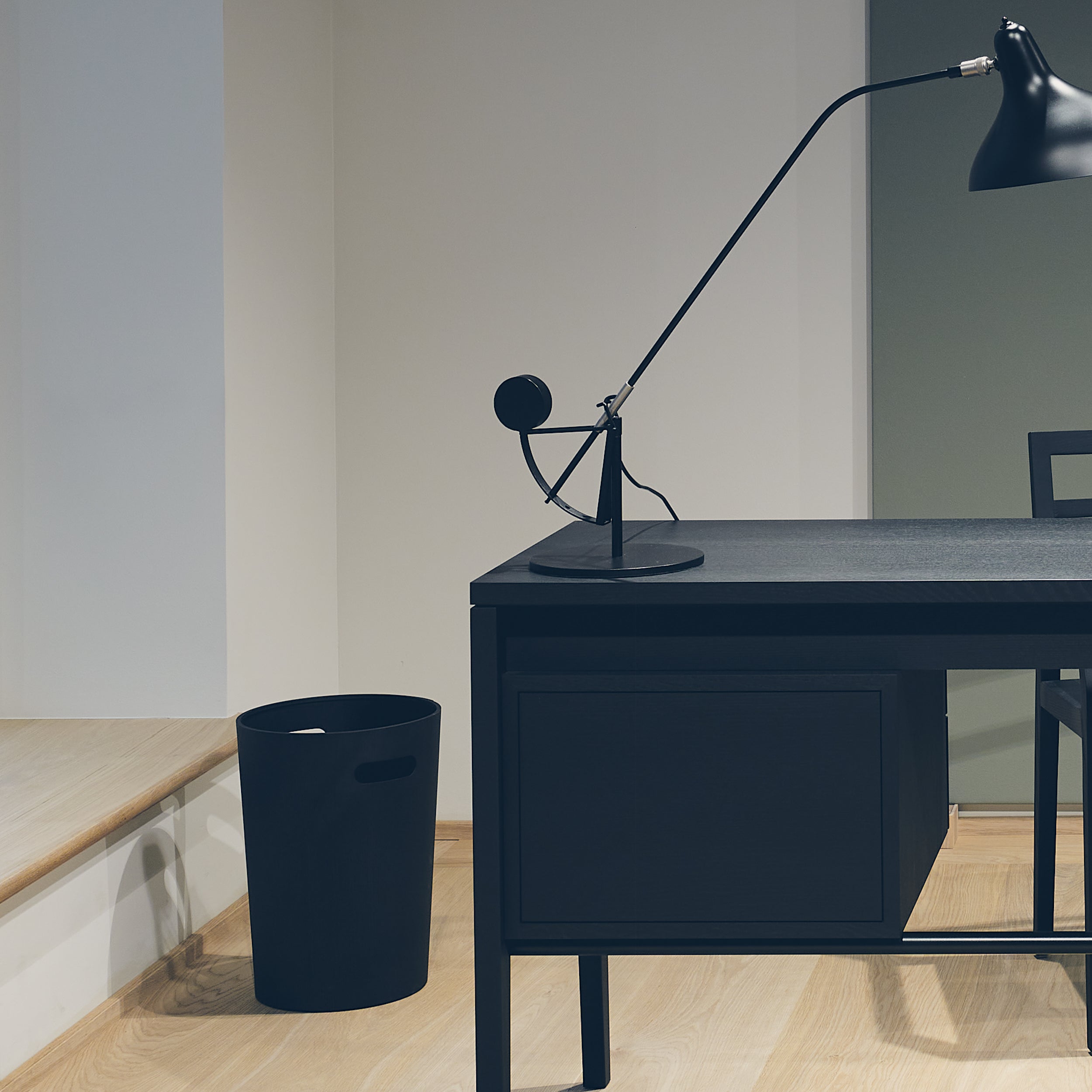 MINT Furniture Fineer MAND, 29 x 29 x 40 cm, Zwart gebeitst eiken