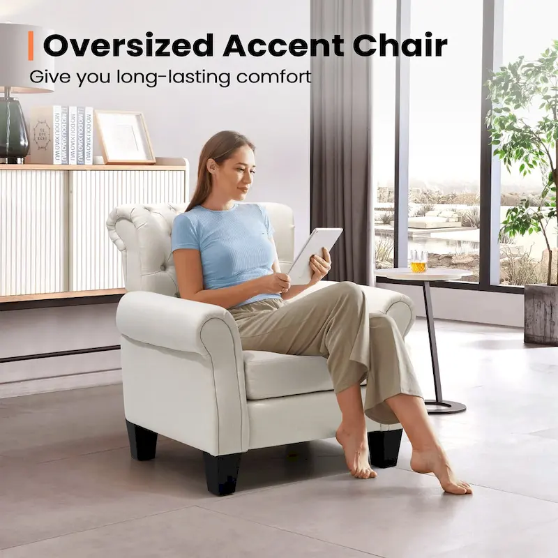 Pellebant Contemporary Club Armchair - Stylish Accent Chair for Living Room