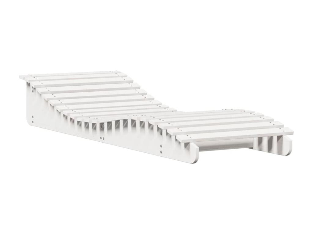 Sillón blanco 205x70x31 - 5 cm madera maciza de pino