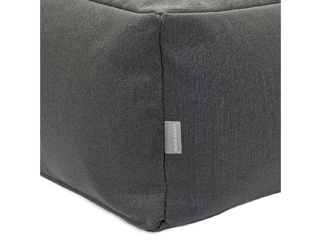 Puff desenfundable MINK 50x50x25 cm gris