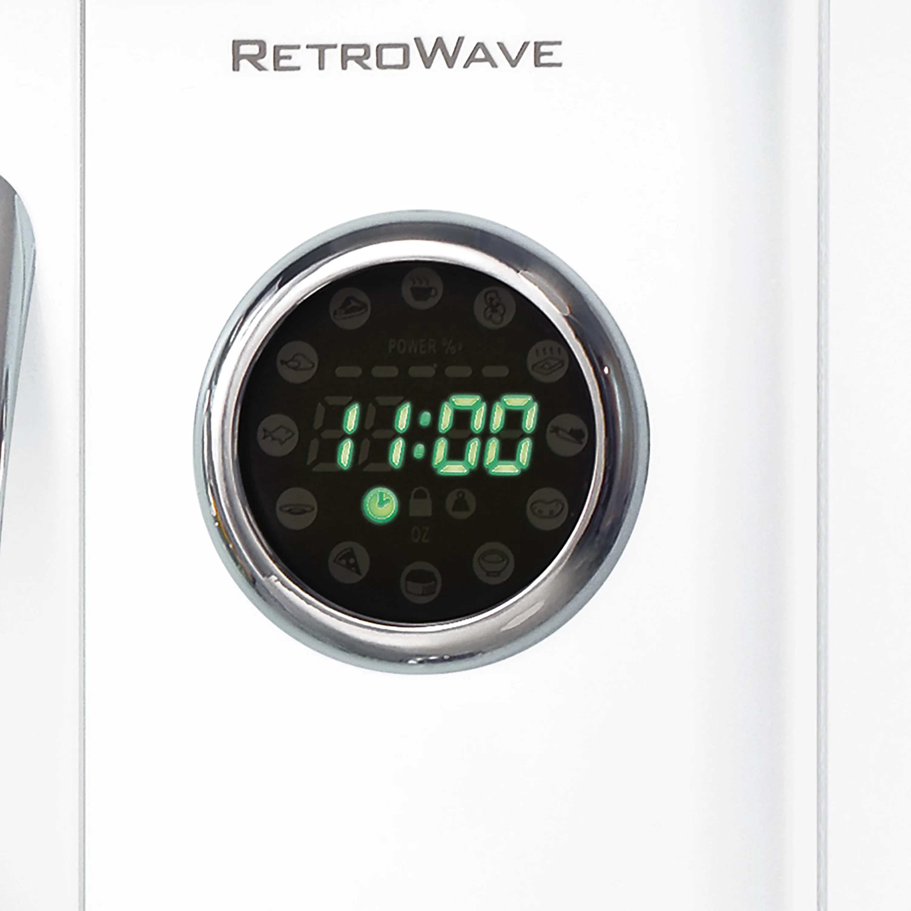 Nostalgia Retro Microwave for Countertop 0.9 cu ft Vintage Microwave, Ivory - Image 21
