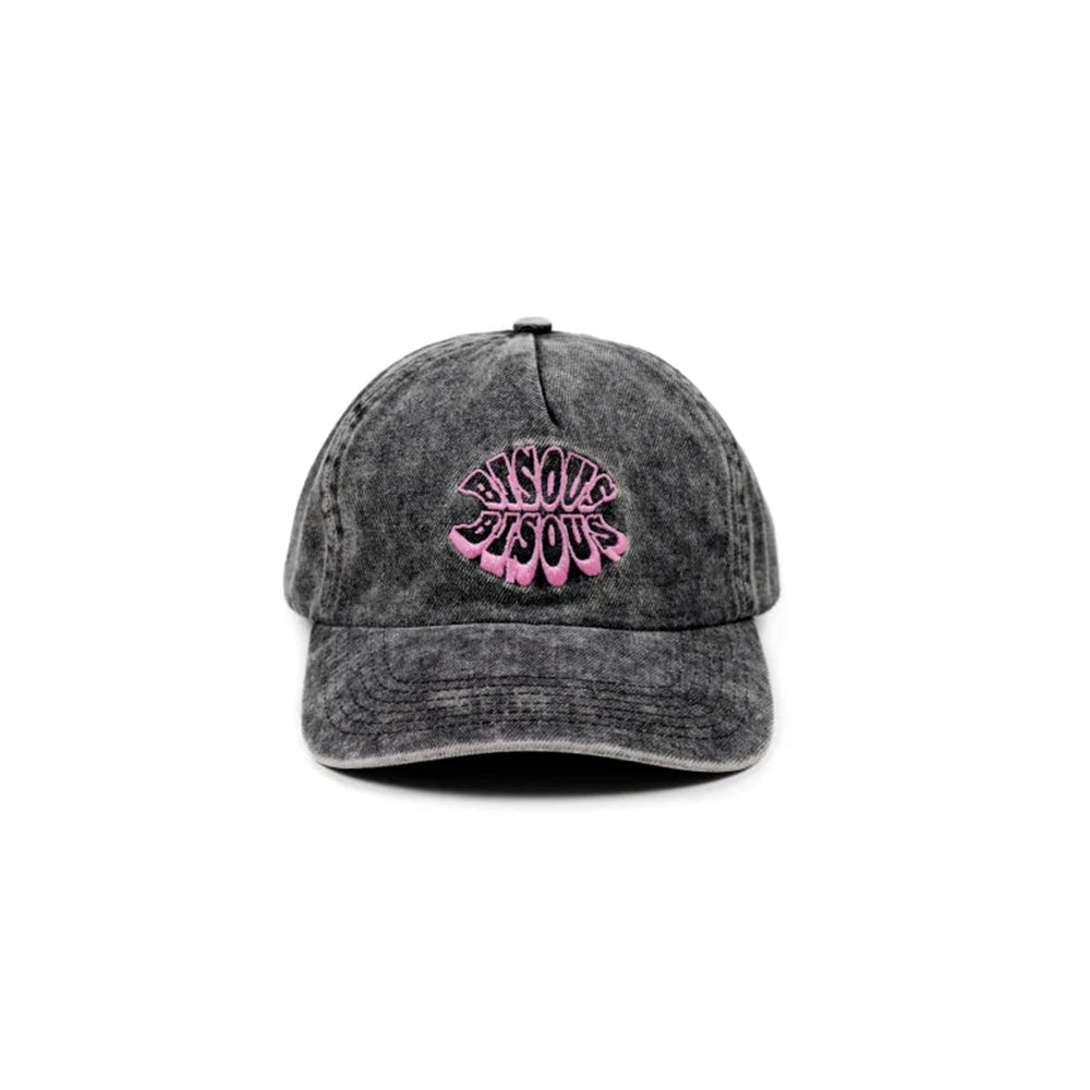 Bisous Skateboard - Casquette Lips - Noir Bleach