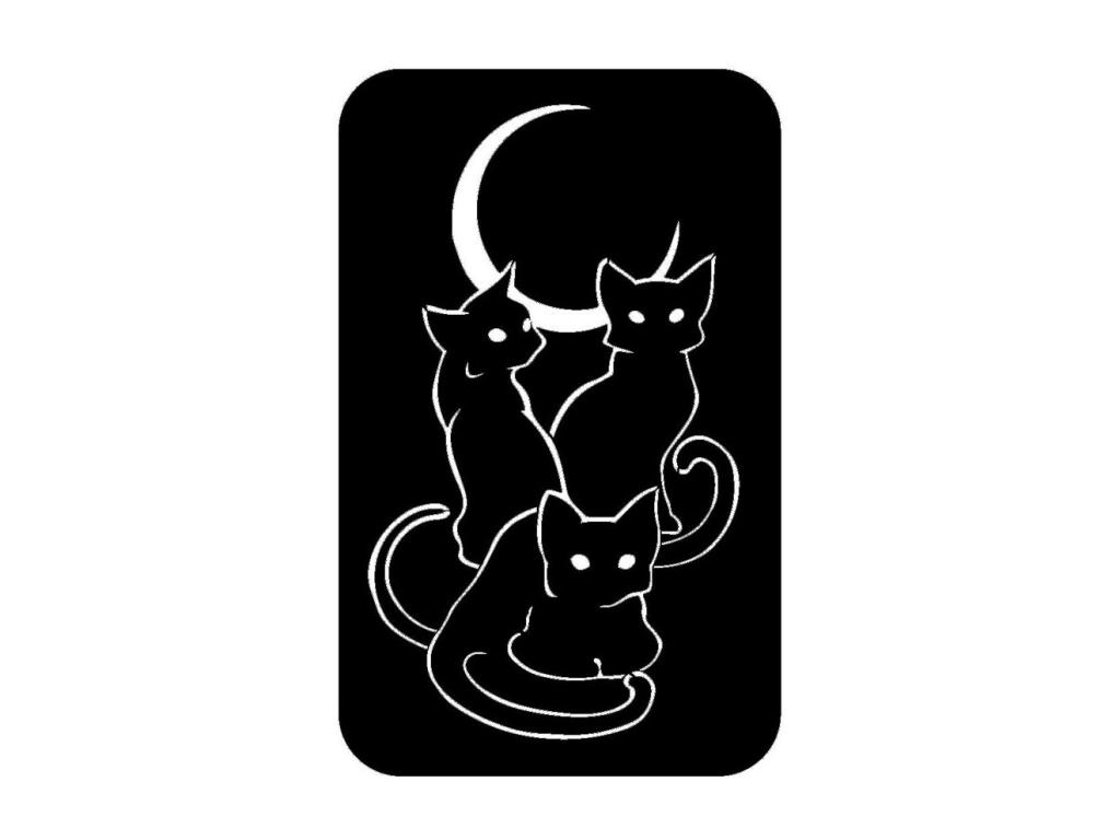 Decoración de Metal Gato 140, Negro, 35x0,15x56 cm, Hogarlujo